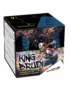 King Brudi 9-Schuss-Feuerwerk-Batterie