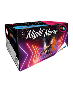 Night Nurse Neon 25-Schuss-Feuerwerk-Batterie